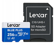 Lexar 256GB microSDXC Blue Plus UHS-I A2 V30 Lexar