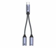 UNITEK Adapter USB-C -2 x USB-C (audio, 18W)) M206A Adapter USB-C -2 x USB-C (audio 18W)) M206A UNITEK