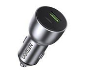 UGREEN Ładowarka samochodowa CD213 USB + USB-C 36W szara UGREEN