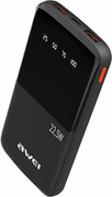 POWERBANK AWEI 10.000 mAh P10K 22.5W Czarny ! AWEI PowerBank P10K 10000 mAh 22.5W czarny AWEI