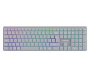 CANYON Klawiatura HKB-W11 UK/US RGB Dwa Tryby Bezprzewodowa Szara CANYON