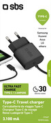 SBS Ładowarka Sieciowa z kablem USB-C SBS UFC 3.1A # SBS