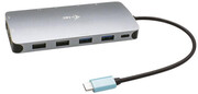i-tec USB-C Metal Nano Dock 2x DP 1x HDMI 4K LAN Audio PD 100W i-tec