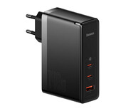 Baseus Ładowarka sieciowa GaN5 Pro 2xUSB-C + USB, 140W (czarna) Baseus
