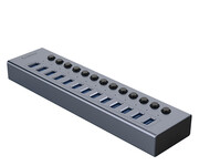 Orico 13x USB-A 3.0 z włącznikami - szary Orico