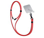 3mk Sznurek do Etui EasyClip Red (black) 3mk
