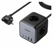 UGREEN Kostka listwa zasilająca 65W USB/USB C + 3x gniazdo AC CD268 6941876221264 Kostka listwa zasilająca 65W USB/USB C 3x gniazdo AC CD268 6941876221264 UGREEN