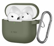 TECH-PROTECT Silicone Hook do Apple AirPods 4. generacji Olive Green 5906302370085 Silicone Hook do Apple AirPods 4. generacji Olive Green 5906302370085 TECH-PROTECT