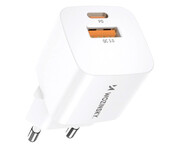 Wozinsky Ładowarka sieciowa 20W USB-C / USB-A biała CMWCW Wozinsky