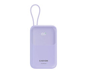 CANYON Powerbank OnPower 101 z kablem 10000 mAh PD22.5W Fioletowy CANYON