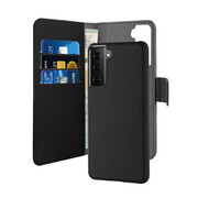 Puro Wallet Detachable 2w1 Samsung Galaxy S21+ (czarny) Puro