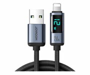 JoyRoom Prism Series A16 Lightning / USB-A 1.2m z wyświetlaczem LED 6956116750633 Prism Series A16 Lightning / USB-A 1.2m z wyświetlaczem LED 6956116750633 JoyRoom