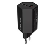 CANYON Ładowarka sieciowa HEXAGON 65 GaN 65W 2xPD 1xQC EU Czarna CANYON