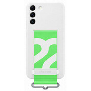 Samsung Silicone Cover z paskiem do Galaxy S22 białe Samsung
