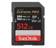 Sandisk 512GB SDXC Extreme PRO 280MB/s V60 UHS-II Sandisk