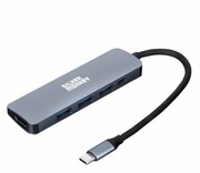 SILVER MONKEY Adapter USB-C - HDMI, 3xUSB, USB-C PD SMA072 Adapter USB-C - HDMI 3xUSB USB-C PD SMA072 SILVER MONKEY