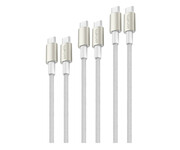 4smarts Kabel USB-C na USB-C 60W zestaw 3 szt. 0.5m 1.5m 3m 4smarts
