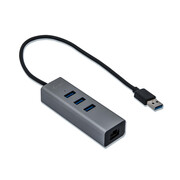 i-tec USB 3.0 Metal LAN HUB 3x USB 3.0 RJ-45 10/100/1000 Mb/s i-tec