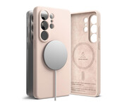 Ringke Silicone Magnetic Magsafe Galaxy S26 Ultra Pink Sand Ringke