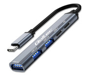 Qoltec USB-C USB-C PD, USB-C, USB 3.0/2.0 Qoltec