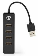 NEDIS HUB NEDIS 2.0 4 PORT Czarny # NEDIS