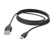 Hama KABEL USB-microUSB 3M HAMA czarny # Hama