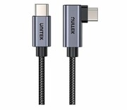 UNITEK Kabel USB-C kątowy 90° PD 100W 1m C14123BK-1M Kabel USB-C kątowy 90 PD 100W 1m C14123BK-1M UNITEK