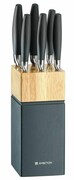 AMBITION Zestaw noży w drewnianym bloku Silvery 7-elementowy szary (51228) Zestaw noży w drewnianym bloku Silvery 7-elementowy szary (51228) AMBITION