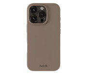 Holdit Silicone Case iPhone 16 Pro Mocha Brown Holdit