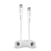 SBS Kabel USB-C - USB-C SBS MFI 1m sprężynka biały # SBS
