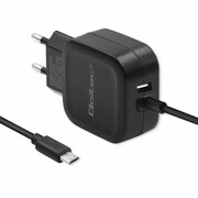 QOLTEC 17W | 5V | 3.4A | USB + kabel Micro USB 50189 Ładowarka sieciowa 17W 5V 3.4A USB kabel Micro USB 50189 QOLTEC