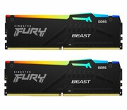KINGSTON DDR5 Fury Beast RGB 32GB(2*16GB)/5600 CL36 czarna EXPO KF556C36BBEAK2-32 DDR5 Fury Beast RGB 32GB(2 16GB)/5600 CL36 czarna EXPO KF556C36BBEAK2-32 KINGSTON