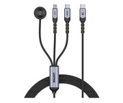 Unitek Kabel 3w1 USB-C Lightning Apple Watch PD 100W 480Mbps 1,2m Unitek