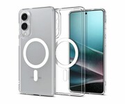 SPIGEN Ultra Hybrid Mag Magsafe do Galaxy S25 Edge Clear/White ACS09418 Ultra Hybrid Mag Magsafe do Galaxy S25 Edge Clear/White ACS09418 SPIGEN