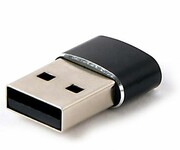 GEMBIRD Adapter USB A męski do USB typu C żeński, czarny A-USB2-AMCF-02 Adapter USB A męski do USB typu C żeński czarny A-USB2-AMCF-02 GEMBIRD