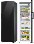 Lodówka SAMSUNG BESPOKE RR39C76C322 EF TWIN AI No Frost 186cm Czarne Szkło Metal Cooling Take-Out Tray 387L RR39C76C322 BESPOKE NoFrost Głęboka czerń / Clean Black (szkło) SAMSUNG