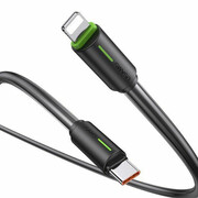 USAMS USB-C/Lightning 1m 30W czarny/black USAMS