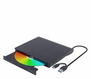 GEMBIRD ZEWNĘTRZNA NAGRYWARKA DVD 8X, CD 24X USB 3.1 SLIM CZARNA DVD-USB-03 GEMBIRD ZEWNĘTRZNA NAGRYWARKA DVD 8X CD 24X USB 3.1 SLIM CZARNA DVD-USB-03 GEMBIRD