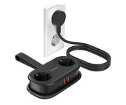 Orico Listwa zasilająca 2xSchuko, 2xUSB-A, USB-C, 1,5m , czarna Orico