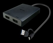 I-TEC Adapter USB-A/USB-C Dual 4K/60 Hz HDMI Video CADUAL4KHDMI Adapter USB-A/USB-C Dual 4K/60 Hz HDMI Video CADUAL4KHDMI I-TEC