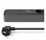 HAMA LISTWA ZASILAJĄCA 3x SCHUKO 1,4M 2xUSB C/A PD 100W LISTWA ZASILAJĄCA 3x SCHUKO 1 4M 2xUSB C/A PD 100W HAMA