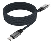 FIXED Magnetyczny Pleciony Kabel USB-C/USB-C 1,2m 240W szary FIXED