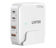 Unitek Ładowarka biurkowa GaN 70W 2x USB-A 2x USB-C Unitek
