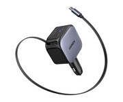 UGREEN Ładowarka samochodowa EC6042x USB-C + USB145W z kablem szara UGREEN