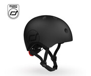 Scoot & Ride Kask ochronny M-L dla starszych dzieci i nastolatków Black Scoot & Ride