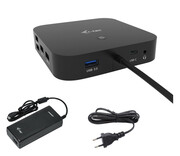 i-tec USB-C Dual Display Dock 1x DP 1x HDMI PD 100W+ zasilacz 100W i-tec
