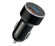 Wozinsky Ładowarka samochodowa USB-C USB-A 36W czarna WDCCAC Wozinsky