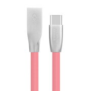 VIGGO DESIGN USB - USB-C VIGGO 1m Różowy VIGGO DESIGN