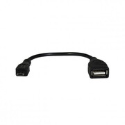 ART OTG USB - microUSB czarny ART