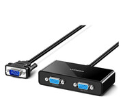 UGREEN 40254 Rozdzielacz wideo VGA do 2x VGA - 1m czarny UGREEN